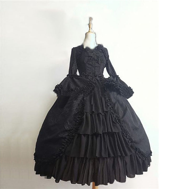 A picture of a Vintage gothic court dress - Renaissance Court-Couture with the words be brave, you by Maramalive™.