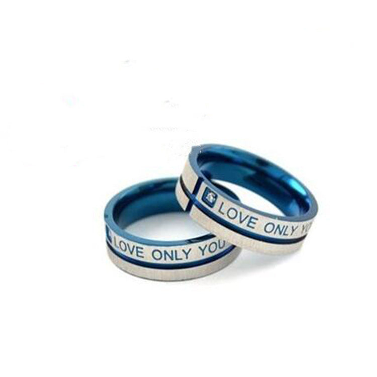 Two Maramalive™ rings with the words i love you only you.