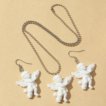 A Simple All-match Jewelry Set with angel figurines, branded as Maramalive™.