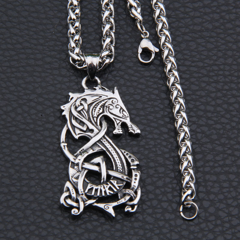 Be brave be you Maramalive™ Viking Dragon Pendant.