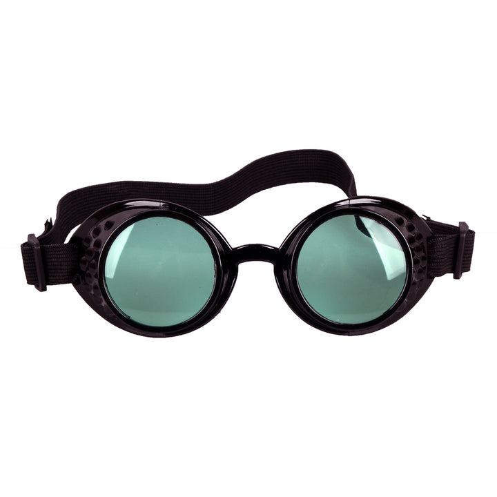 A pair of Steampunk Goggles with green lenses from Maramalive™.