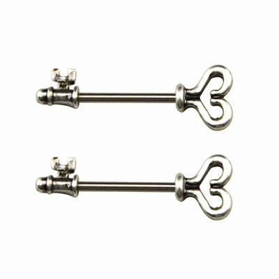 A pair of Maramalive™ stainless steel Nipple Ring Breast Jewelry Human Piercing Jewelry.