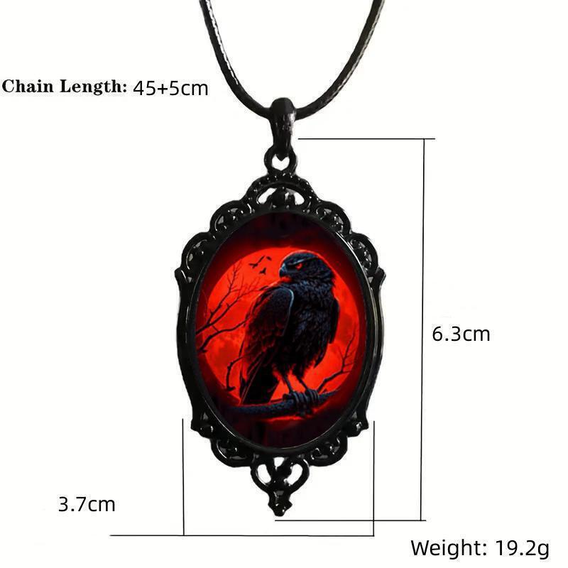 Gothic Acrylic Crow Collar Temperament
