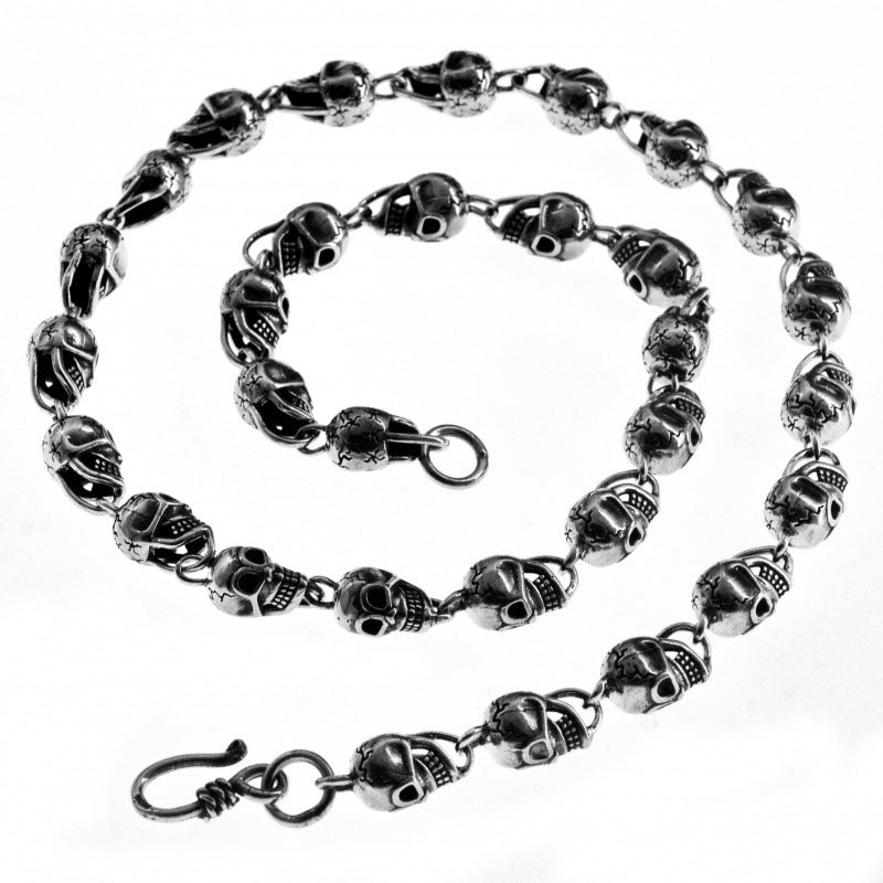Gothic Skull Silver-plated Necklace | Hip-Hop Retro Jewelry