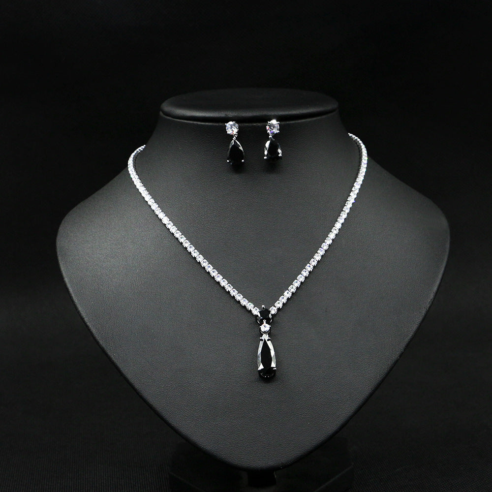 A Zircon Necklace Set by Maramalive™ on a mannequin.