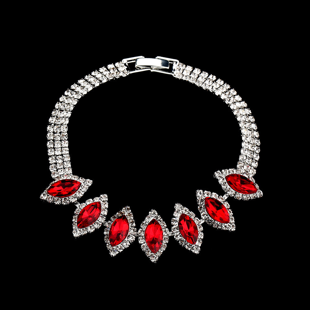 Crystal Floral Wedding Jewelry Set by Maramalive™