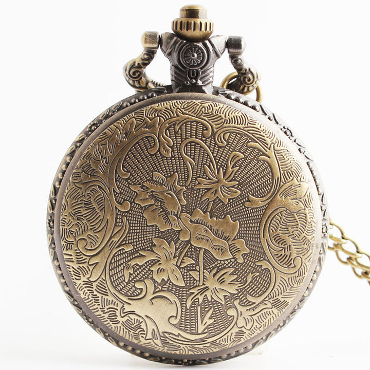 The Maramalive™ Time Traveler's Companion - Vintage pocket watch featuring a skull and compass, perfect for a steampunk costume or an heirloom watch.