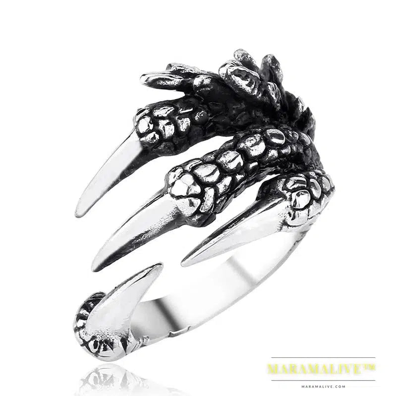 316L Stainless Steel ring Dragon Claw Ring for Men Fashion Jewelry Biker Trendy