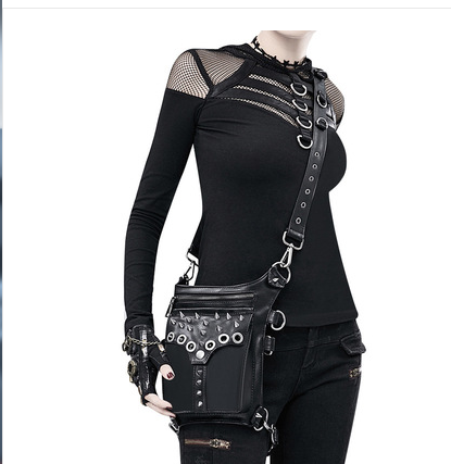 A woman is holding a Maramalive™ Steampunk Industry One Shoulder Messenger Bag For Adventurers.