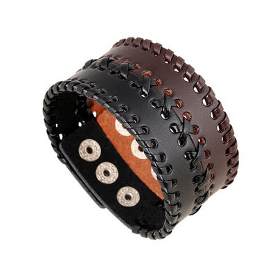 A Vintage punk leather bracelet by Maramalive™.