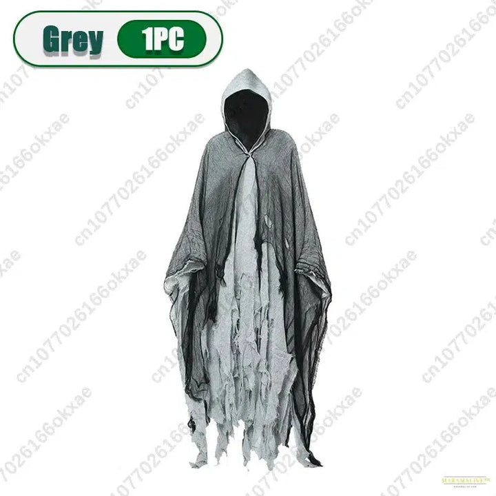 3PCS Halloween Cape Cape Cos Dead Witch Zombie Costume Skull Cape Props Horror Dress Up Cape Halloween Horror Costume Props