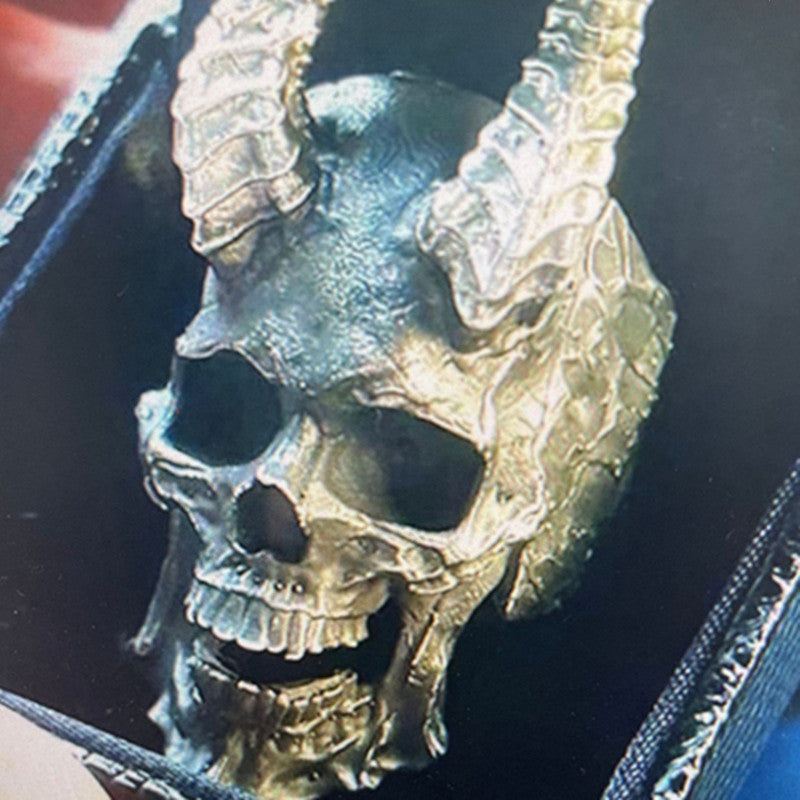 Vintage Punk Style Skull Men's Ring