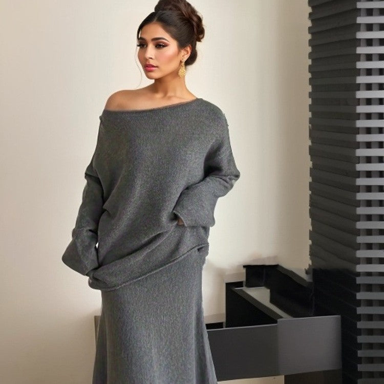 European And American Style Elegant Knitting Suit Women