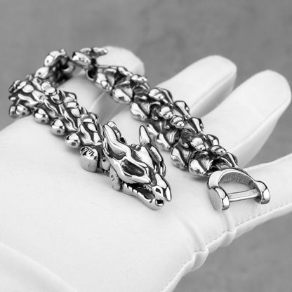 Men's Vintage Stainless Steel Viking Punk Keel Chain Titanium Steel Bracelet