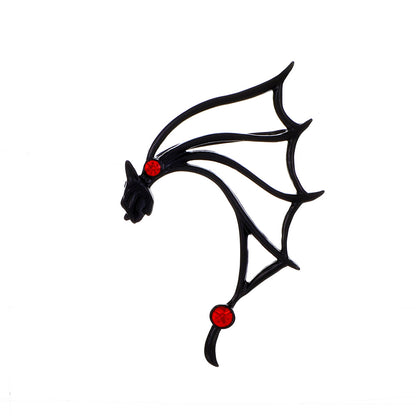 Alloy Flying Dragon Earrings Goth Punk Personality Without Holes