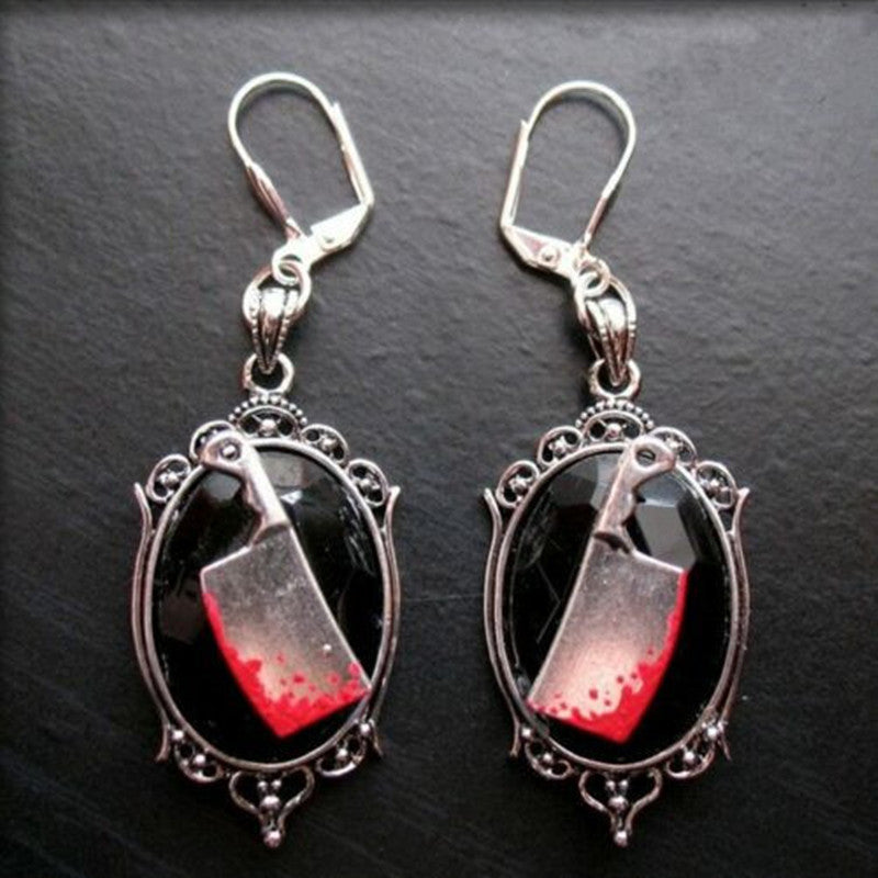 Maramalive™ Gothic Bloody Cleaver Earrings Halloween Ornament