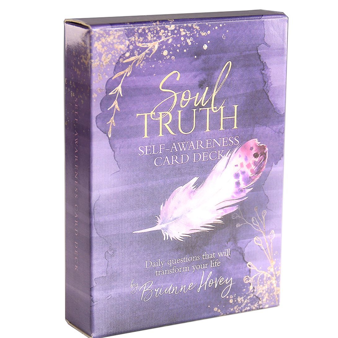 Maramalive™ Soul Truth Oracle Card Truth Tarot - a collection of cards with feathers on them.