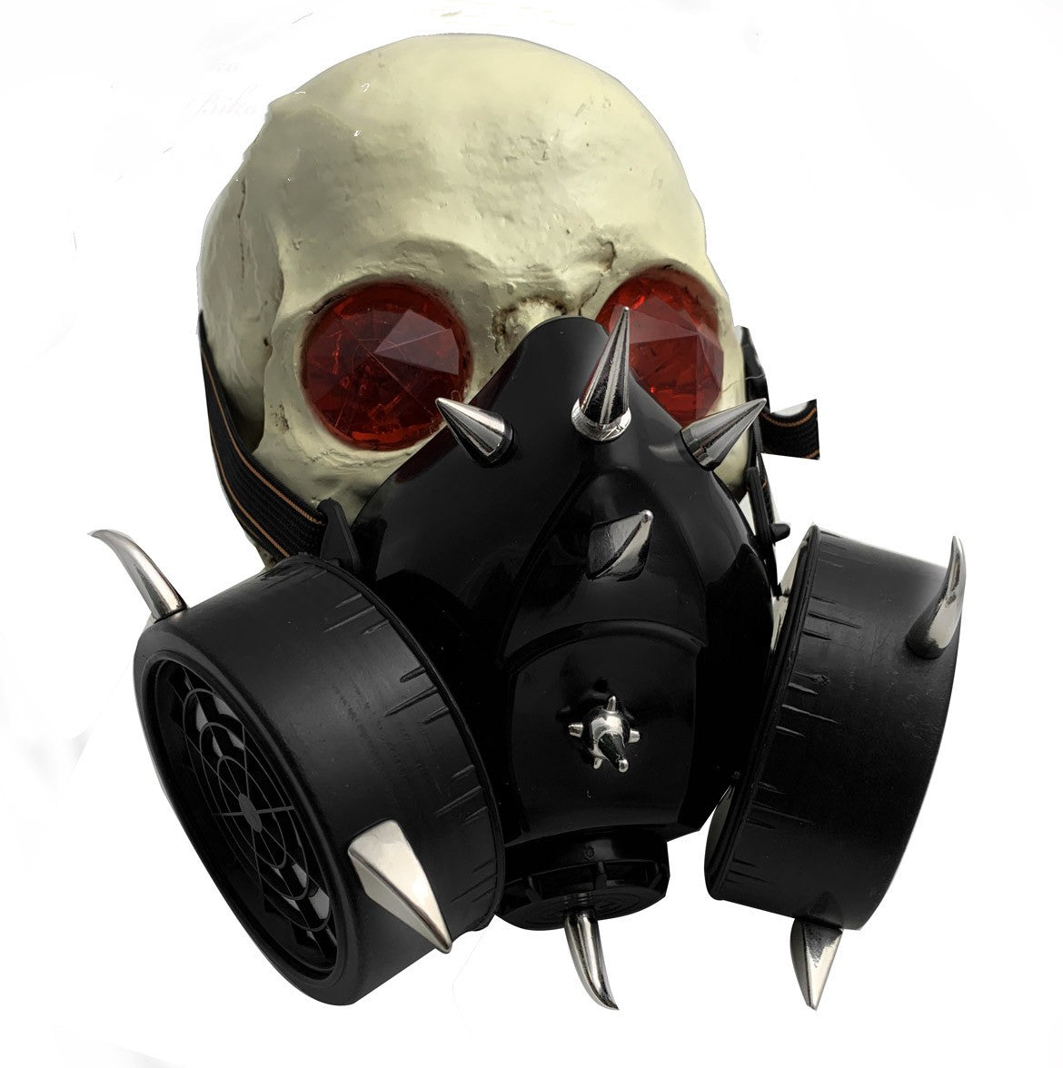A Maramalive™ Steampunk Cosplay Mask Non Mainstream with spikes and a gas mask.