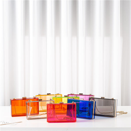 Colorful Acrylic Women's Candy Color Handbags