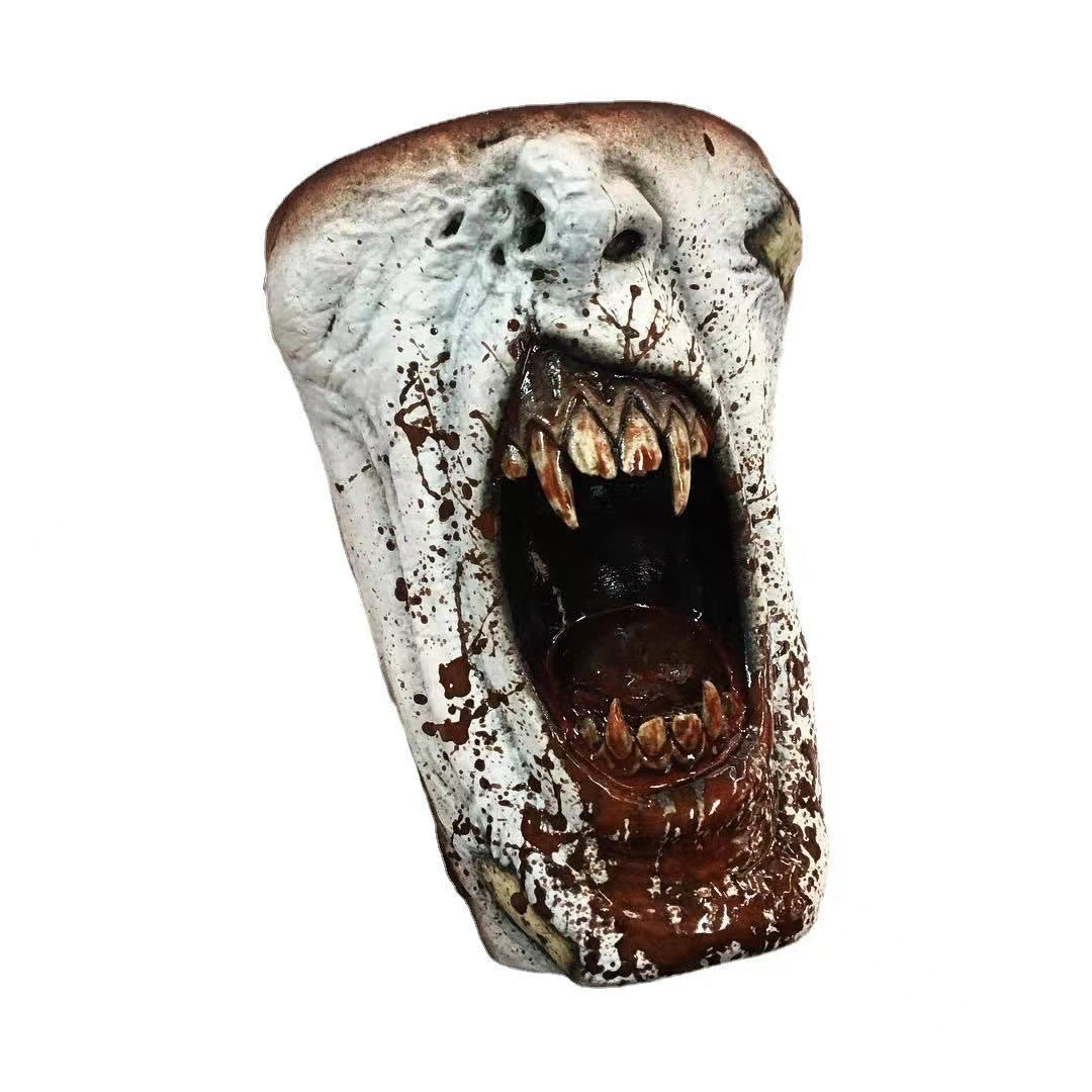 The Maramalive™ Handmade Gothic Vampire Half Face Mug.
