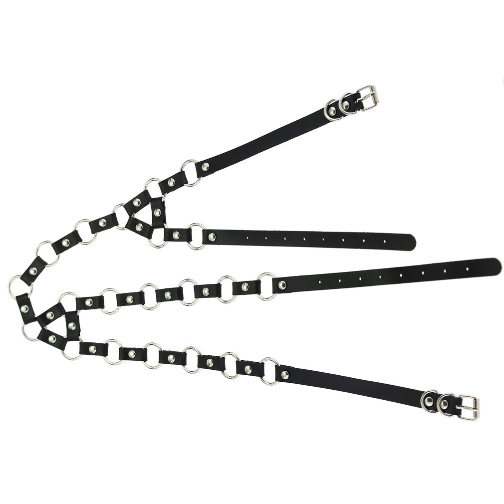 Gothic Bondage Necklace Belt Drawstring Body Chains