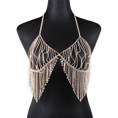 Sexy Diamond Studded Chain Bikini Bracelet Chain Body Chain