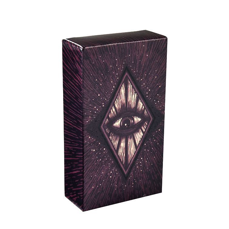 A box with an image of an eye on it containing Flare tarot CARDS by Maramalive™.