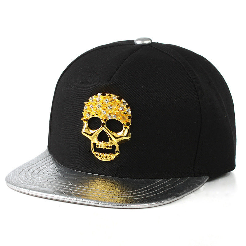 Skull Metal Logo Hiphop Hip-hop Cap