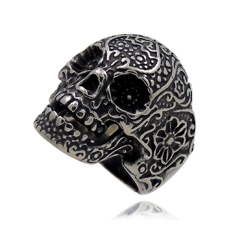 A Hip Hop Skull Ring Trendy Men's Personality Ring Punk by Maramalive™.