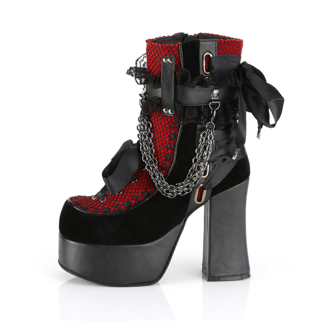 Gothic Retro Chunky Heel Platform Faux Leather Women's Ankle Boots