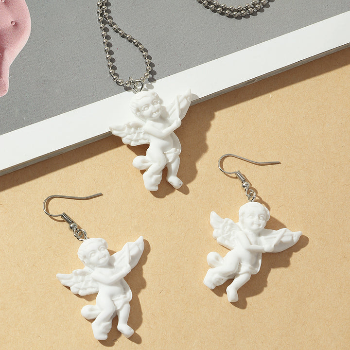 A Simple All-match Jewelry Set with angel figurines, branded as Maramalive™.