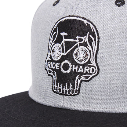 Skull Embroidery Baseball Cap Men's And Women's Embroidery