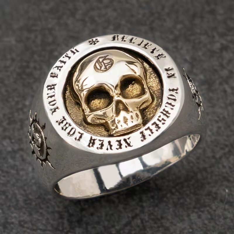 Skull Hip Hop Punk Rock Men's Ring