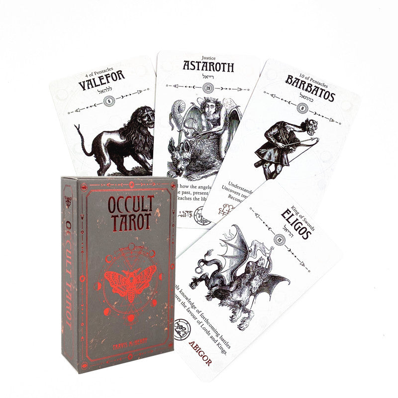 The English Tarot Occult Tarot Hidden Tarot Board Game Casual by Maramalive™ is shown on a white background.
