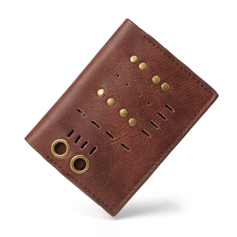 A Steampunk ladies long wallet For Adventurers with a clock on it. (Brand: Maramalive™)