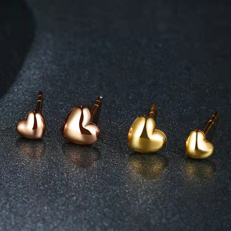 Four Gold Minimalist Ear Wires earrings in gold, silver and rose gold by Maramalive™.