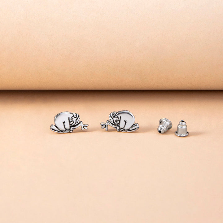 A pair of Cute Little Sloth Stud Earrings For Women by Maramalive™.