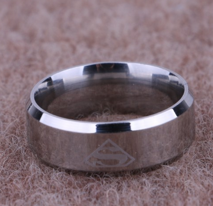 Fashion Titanium Steel Ring 316L Stainless Steel S Shape Men's Ring