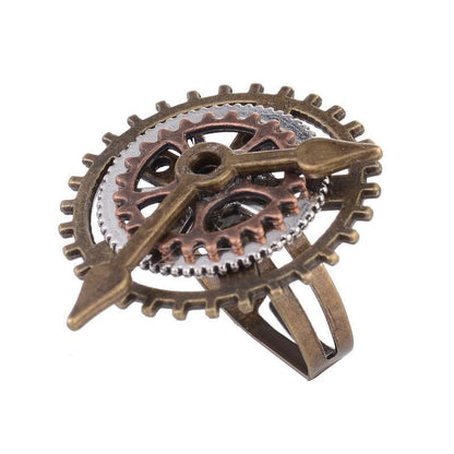 Maramalive™ Vintage Design Clock Hand Gears Steampunk Ring.