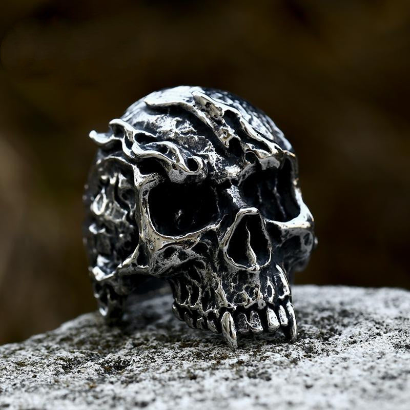 Punk Skull Ring Hand Jewelry