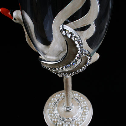 Crystal Champagne Cup Swan Cup