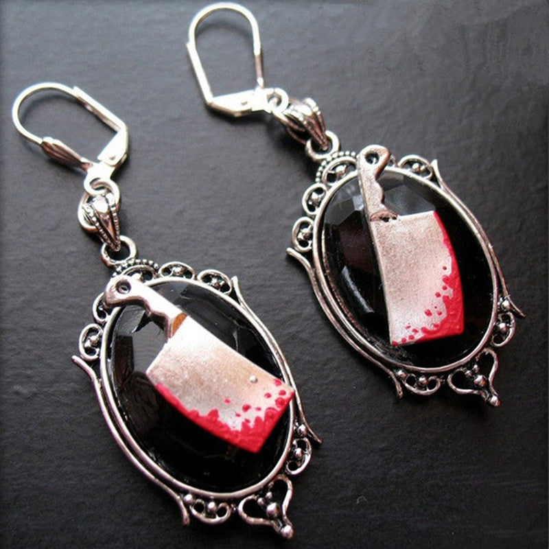Maramalive™ Gothic Bloody Cleaver Earrings Halloween Ornament
