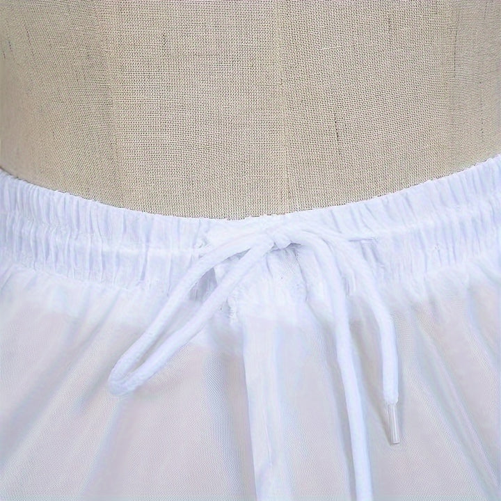 White lotus skirt/Petticoat on a standing mannequin White