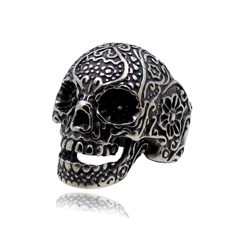 A Hip Hop Skull Ring Trendy Men's Personality Ring Punk by Maramalive™.