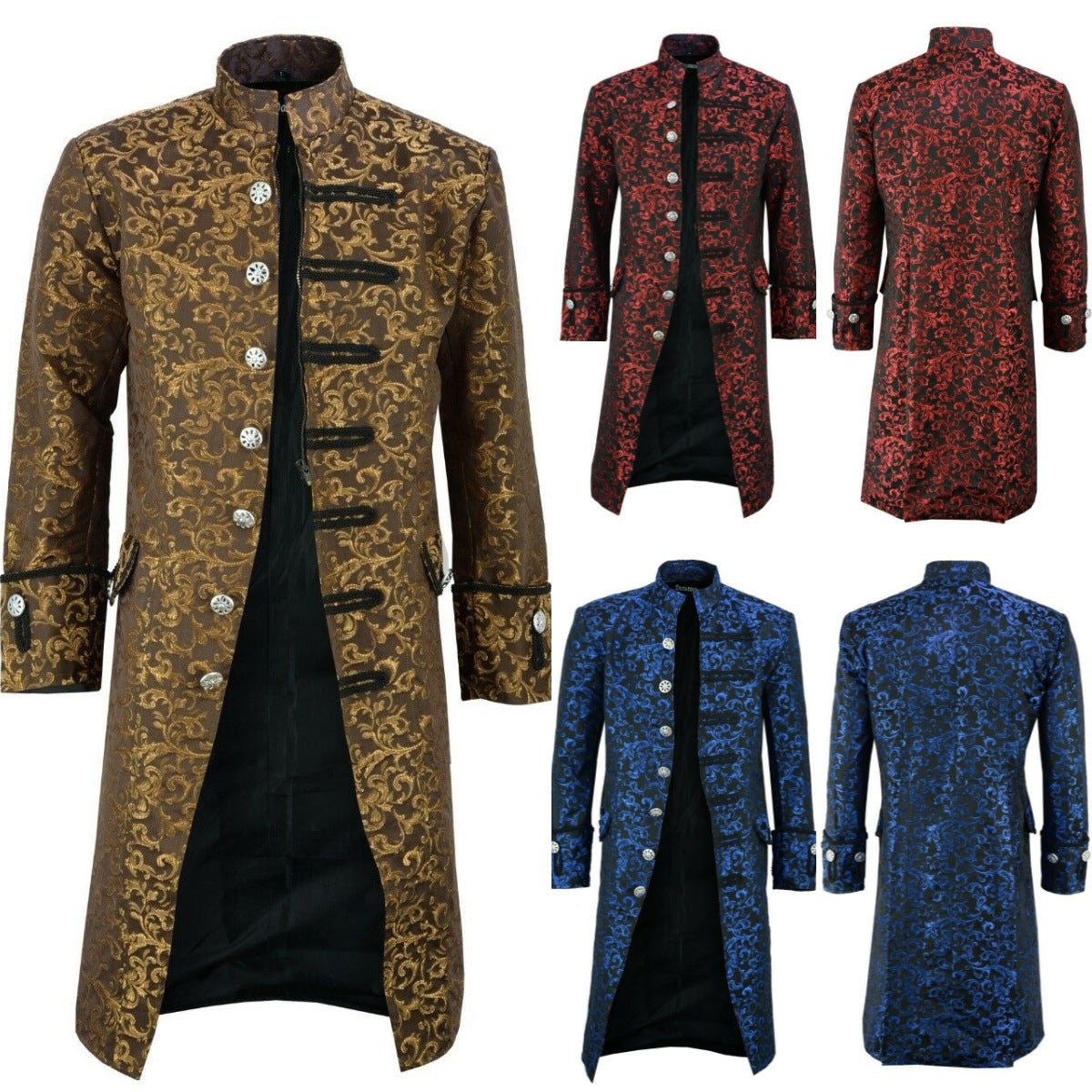 Maramalive™'s Steampunk Victorian coat in different colors.