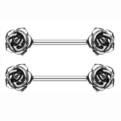 A pair of Maramalive™ stainless steel Nipple Ring Breast Jewelry Human Piercing Jewelry.