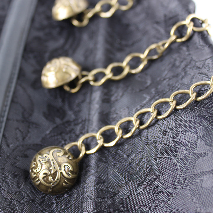 A Vintage Steampunk Corset with gold chains, by Maramalive™.