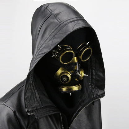 Be bold and unique with a Maramalive™ Steampunk Gas Mask with Goggles - Cosplay Glasses and Face Costume for Halloween.