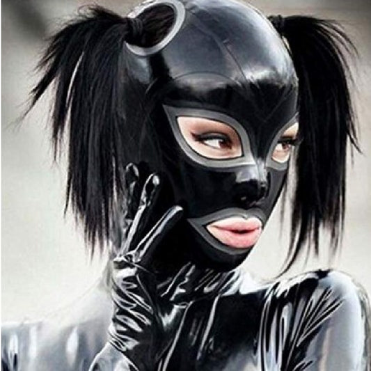Latex Hood Latex Mask Without Wig