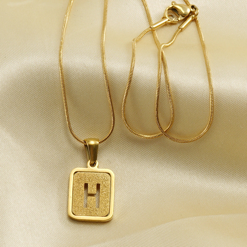 Four Alphabet Necklaces with the letters a, b, c and d by Maramalive™.